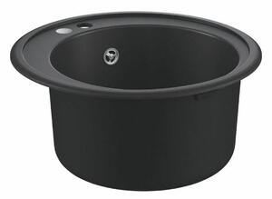 Grohe Lavelli - Lavello composito K200 con scarico automatico, diametro 510 mm, nero granito 31656AP0
