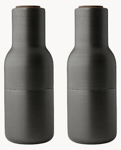 Set macina sale e pepe con coperchio in legno di noce Bottle Grinder 2 pz
