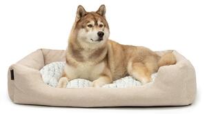 Cuccia lionto screziata con cuscino reversibile, 110x80 cm, beige /2