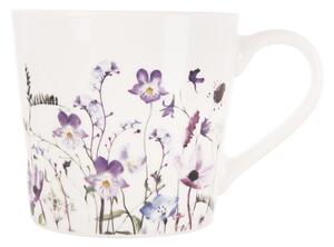 Tazza bianca/viola in porcellana 430 ml Louka – Orion