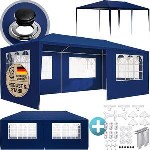 Casaria Gazebo da Giardino 3x6m Protezione UV 18m² Idrorepellente 6 Pareti Tenda Feste Padiglione Tendone Giardino
