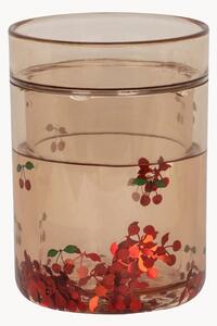Set di 2 bicchieri con glitter Cherry