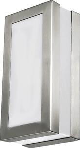 Rabalux 8170 Applique da esterno Stoccarda, E27, bianco-argento, moderna, IP44, 25cm