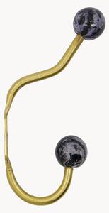 Set di 2 ganci da parete in metallo fatti a mano Ball
