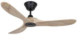 ECO GENUINO Ventilatore da soffitto nero/legno chiaro 122 CasaFan, Eco Genuino, Legno, Soggiorno, Legno, Moderno