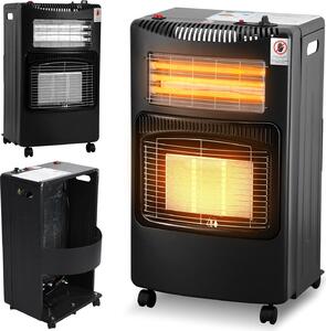 Stufa a gas radiante Bettizia Stufa a gas 4,2KW incl. tubo flessibile, bruciatore ceramico a infrarossi, bombole di gas butano o propano fino a 15kg