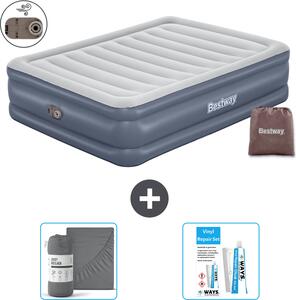 Materasso gonfiabile Bestway - 2 persone - 152 x 203 x 51 cm - Grigio - Accessori inclusi