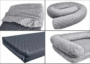 Materasso e cuscino Cuscino grigio per cucce per cani varie misure V-30.50-6060x40