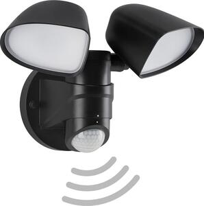 Lampada da esterno a LED Lampada da esterno con sensore di movimento 10W nero plastica Telefunken