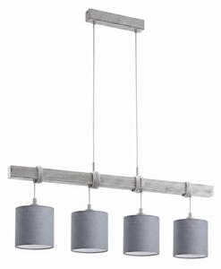 Brilagi - Lampadario LED sospeso NUBILA 4xE27/60W/230V grigio