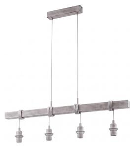 Eglo - Cavo di alimentazione TOWNSHEND 4xE27/60W/230V pino/grigio