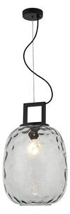 Lampada a sospensione con cavo LUCY 1xE27/40W/230V nero fumé
