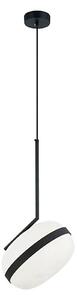 Lampadario a sospensione su cavo PALMA 1xE27/40W/230V nero