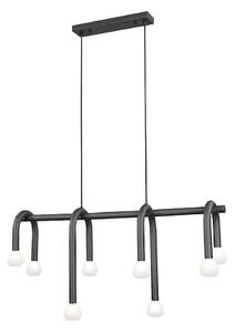 Lampadario a cavo DELORI 8xG9/28W/230V nero