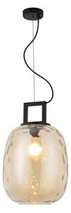 Lampadario a cavo LUCY 1xE27/40W/230V beige fumoso