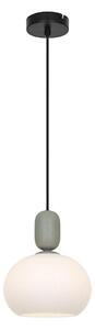 Lampada a sospensione su cavo VALISIA 1xE27/40W/230V nero/oliva