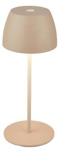 Briloner - Lampada da tavolo LED MINI ricaricabile, dimmerabile e a sfioramento per esterni LED/2,5W/5V IP44 1800 mAh beige