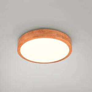 Trio Lighting Plafoniera Iseo, color legno, Ø 40 cm, dimmerabile, legno