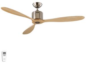 Ventilatore da soffitto AEROPLAN ECO, cromato/pino, Ø 132 cm CasaFan, AEROPLAN ECO, Legno, Soggiorno, Legno, Moderno