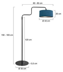 Steinhauer Lampada da terra Bloeba, Nero, Soggiorno / Sala da pranzo, Metallo, Moderno, Lampada da terra