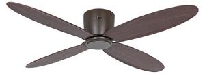 Ventilatore da soffitto ECO PLANO II Smart 132 cm, noce CasaFan, Eco Plano II, Legno, Soggiorno, Plastica, Moderno