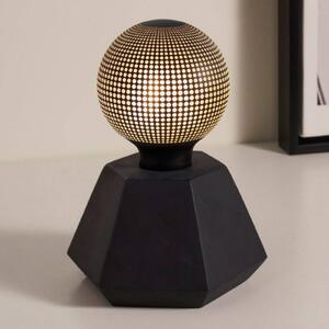 Pauleen Black Flare lampada deco cemento nero