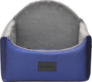 Seggiolino per cani Seggiolino per cani in pelle artificiale ZULA BLUE 48 x 48 cm
