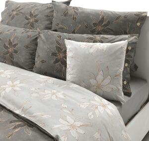 Trapunta In Percalle Fashion Gold Matrimoniale - 270X260 Bellora Floreale Grigio-scuro Caleffi