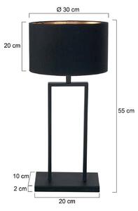 Steinhauer Lampada da tavolo Stang, dimmerabile, Nero, Soggiorno / Sala da pranzo, Metallo, Moderno, Lampada da tavolo
