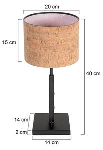 Steinhauer Lampada da tavolo Stang, Nero, Soggiorno / Sala da pranzo, Metallo, Moderno, Lampada da tavolo