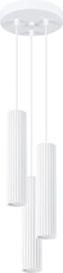 Lampada a sospensione KARBON 3P bianco 3xGU10 10W alluminio 108x19.5x19.5cm Sollux Lighting