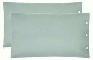 Coppia Federe In Percalle Percolours 50x80 Bellora Continuat. Tinta Unita Malva Caleffi