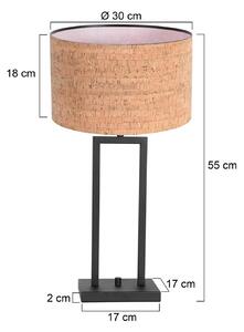 Steinhauer Lampada da tavolo Stang, Nero, Soggiorno / Sala da pranzo, Metallo, Moderno, Lampada da tavolo