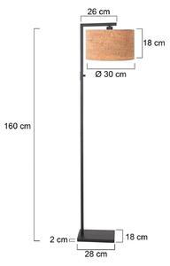 Steinhauer Lampada da terra Stang, Nero, Soggiorno / Sala da pranzo, Metallo, Moderno, Lampada da terra