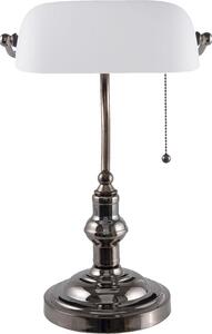 Clayre & Eef Lampada da tavolo Banker 27x23x42 cm Ferro bianco