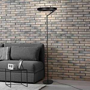 Steinhauer Lampada da terra con luce lettura Mykty, dimmerabile, Nero, Soggiorno / Sala da pranzo, Metallo, Moderno, Lampada da terra