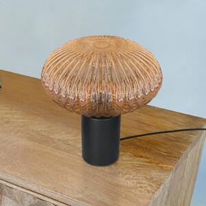 Mexlite Lampada da tavolo Bloeba, Crema / Ambra, Soggiorno / Sala da pranzo, Metallo, Moderno, Lampada da tavolo