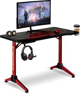 Scrivania Pc Ufficio con 4 Cassetti, Tavolo Porta Computer per Casa , – ZIK Home
