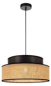 FKL DESIGN Home Deco Lampada a sospensione Grigio Marrone Lampada a sospensione della serie BE110-H-GB (Grigio, Marrone)