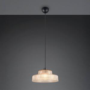 Reality Leuchten Lampada a sospensione Abella, dimmerabile, Crema / Ambra, Soggiorno / Sala da pranzo, Vetro, Lampada a sospensione