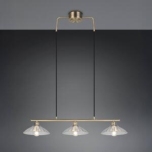 Reality Leuchten Lampada a sospensione Eluna, dimmerabile, Bronzo / Ottone antico, Soggiorno / Sala da pranzo, Metallo, Lampada a sospensione