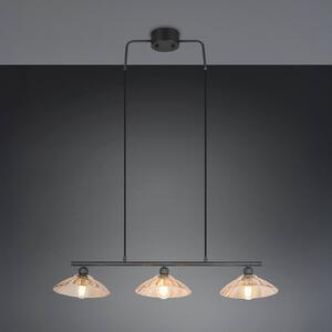 Reality Leuchten Lampada a sospensione Eluna, dimmerabile, Nero, Soggiorno / Sala da pranzo, Metallo, Lampada a sospensione