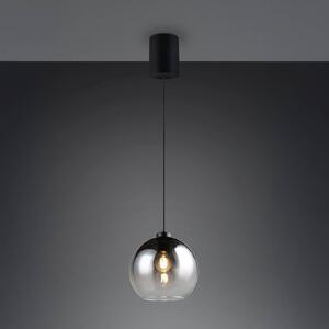 Reality Leuchten Lampada a sospensione Liora, dimmerabile, Alluminio / Grigio / Zincato, Soggiorno / Sala da pranzo, Vetro, Moderno, Lampada a sospensione