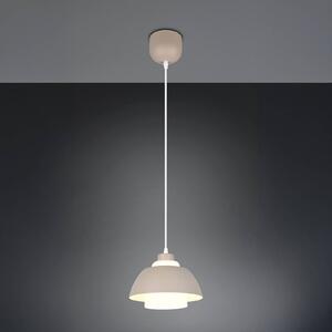 Reality Leuchten Lampada a sospensione Tilos, dimmerabile, Crema / Ambra, Soggiorno / Sala da pranzo, Metallo, Moderno, Lampada a sospensione