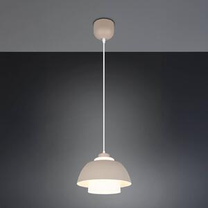 Reality Leuchten Lampada a sospensione Tilos, dimmerabile, Crema / Ambra, Soggiorno / Sala da pranzo, Metallo, Moderno, Lampada a sospensione