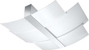 Lampada da soffitto CELIA chrom 3xE27 15W acciaio/vetro 7x53x61cm Sollux Lighting