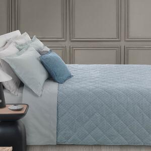 Trapunta In Raso Jacquard Straw Matrimoniale - 270X260 Trussardi Geometrico Avio Caleffi