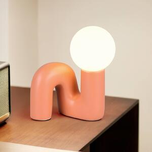 Reality Leuchten Lampada da tavolo Quinn, Giallo / Arancione, Soggiorno / Sala da pranzo, Ceramica, Giovanile, Lampada da tavolo