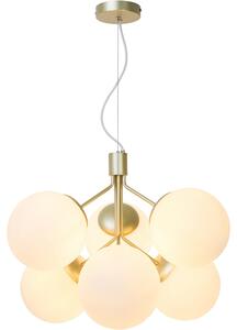 Lampada a sospensione Ivona Ø 20 cm 6 bianco / ottone