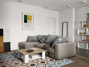 Tavolino - Colore rovere e bianco - JANET